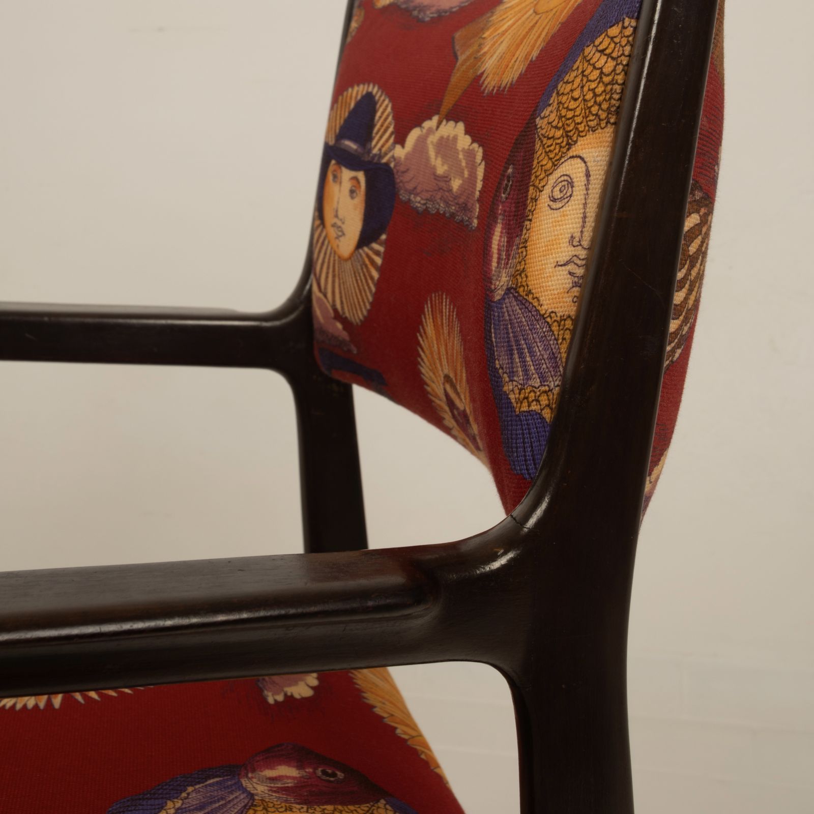 110 Chair By Gio Ponti And Fornasetti For Cassina, 1953 photo vinterior