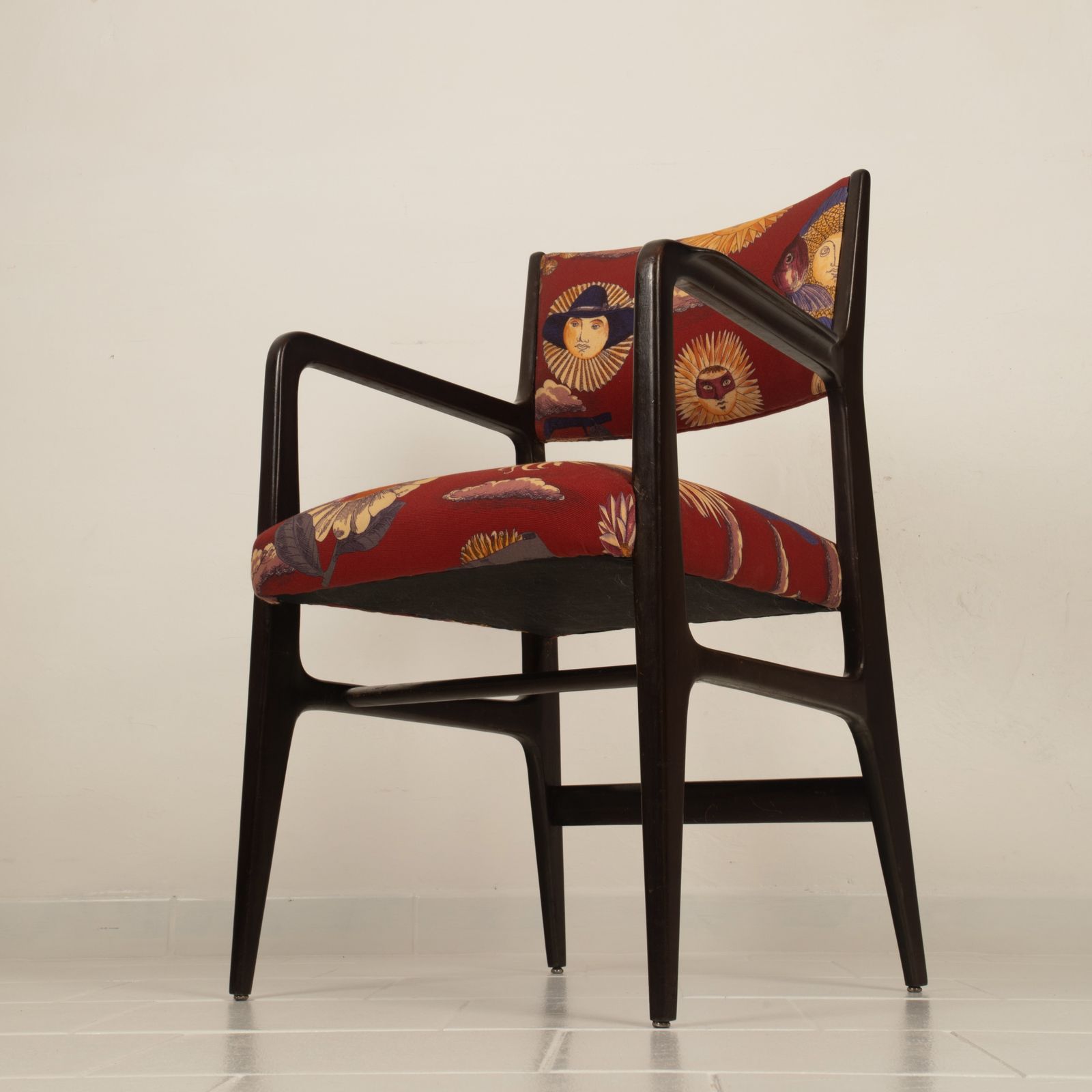 110 Chair By Gio Ponti And Fornasetti For Cassina, 1953 photo buy