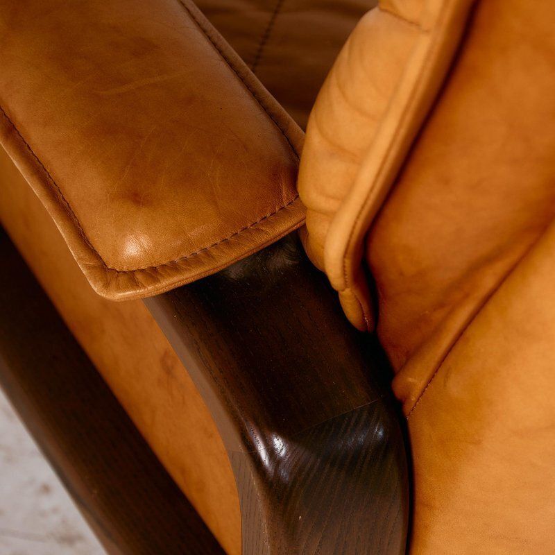 Leather Sofa And Lounge Chairs, Set Of 4 photo buy
