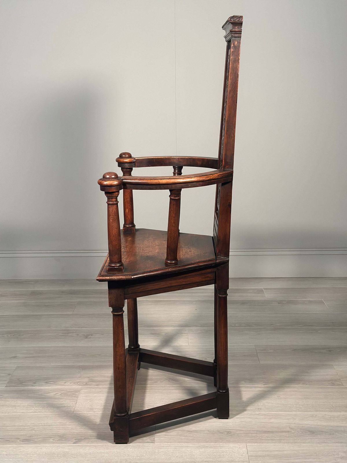 19th Century French Caquetoire Walnut Armchair photo buy