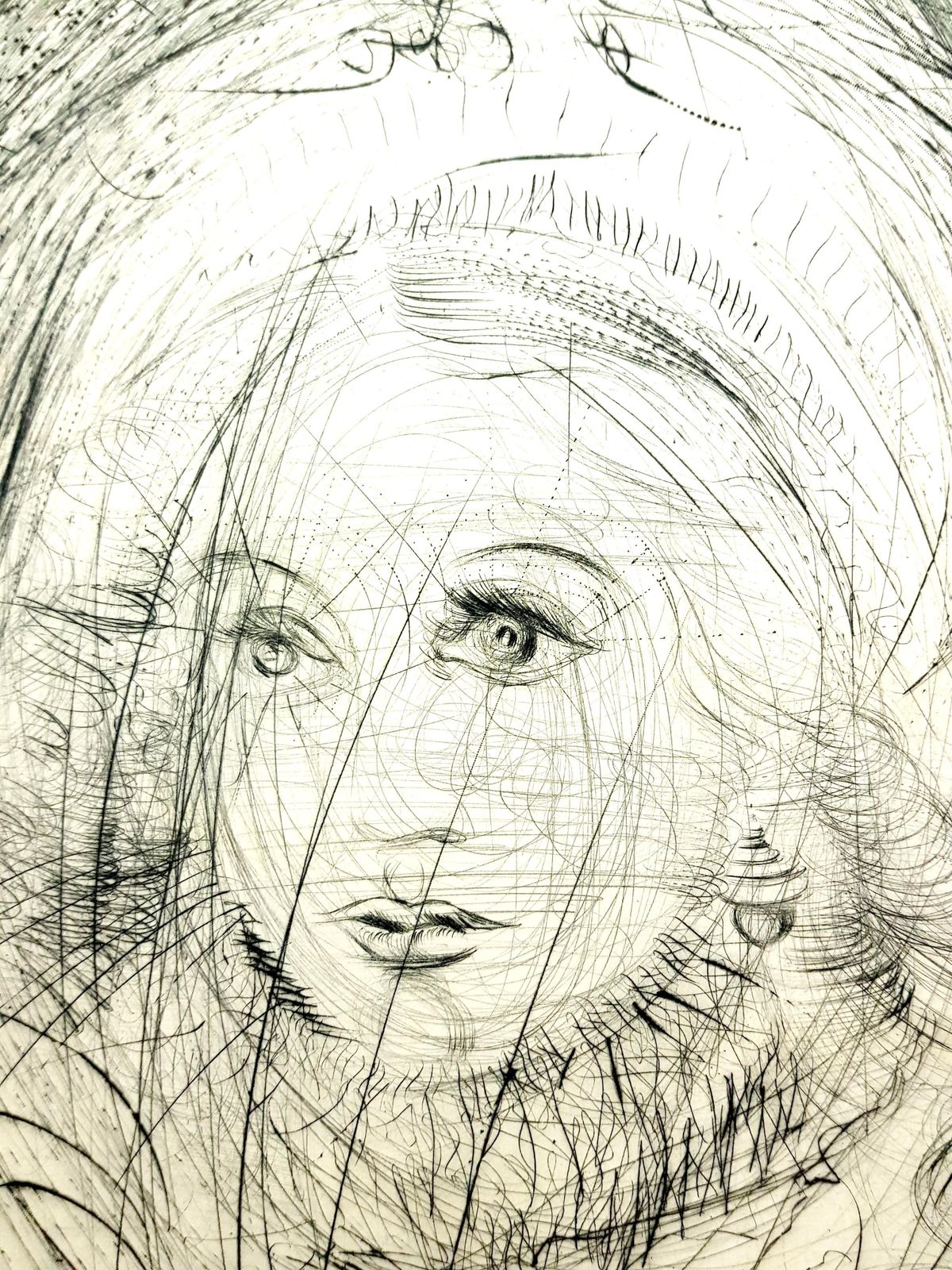 Salvador Dalí­Salvador Dali   Marguerite   Original Etching1969 photo for sale