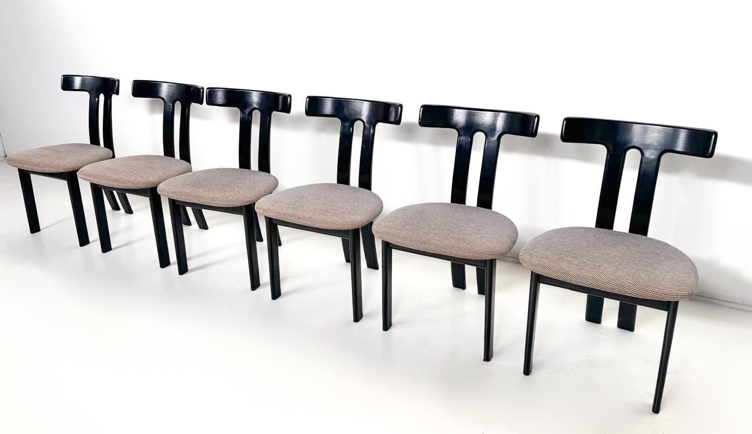 Mid Century Modern Set Of 6 Chairs In The Style Of Luigi Vaghi, 1960s photo furniture