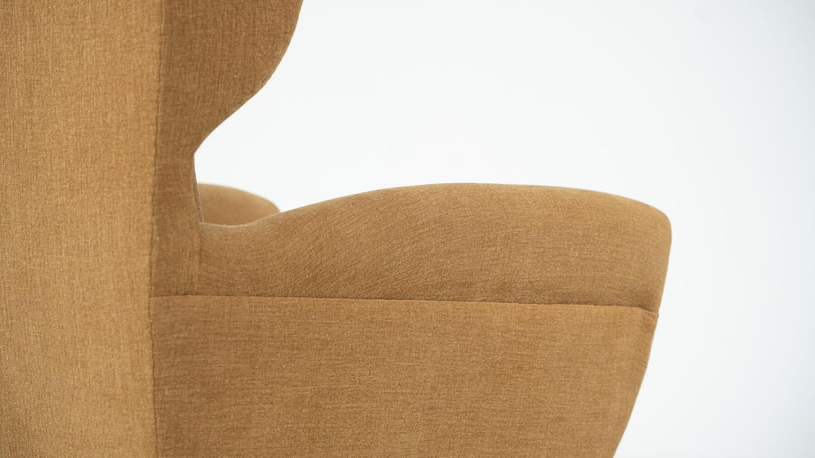 Mid Century Modern Pair Of Highback Armchairs, New Upholstery photo vinterior