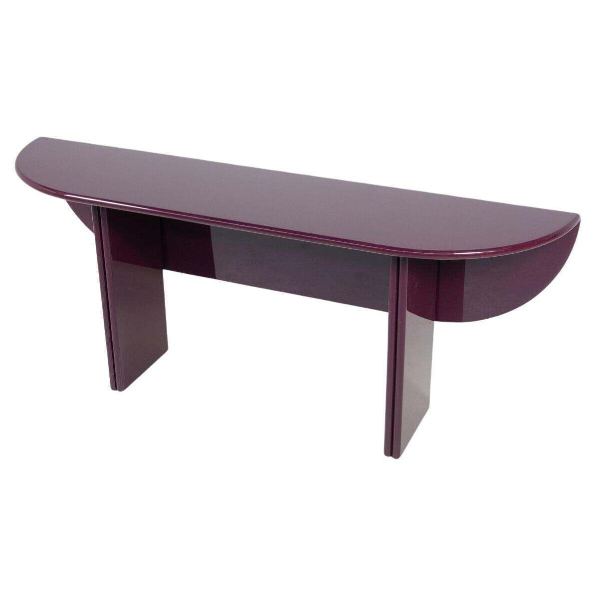Purple Lacquered Wood  "Antella" Console By Kazuhide Takahama For Gavina, 1980s