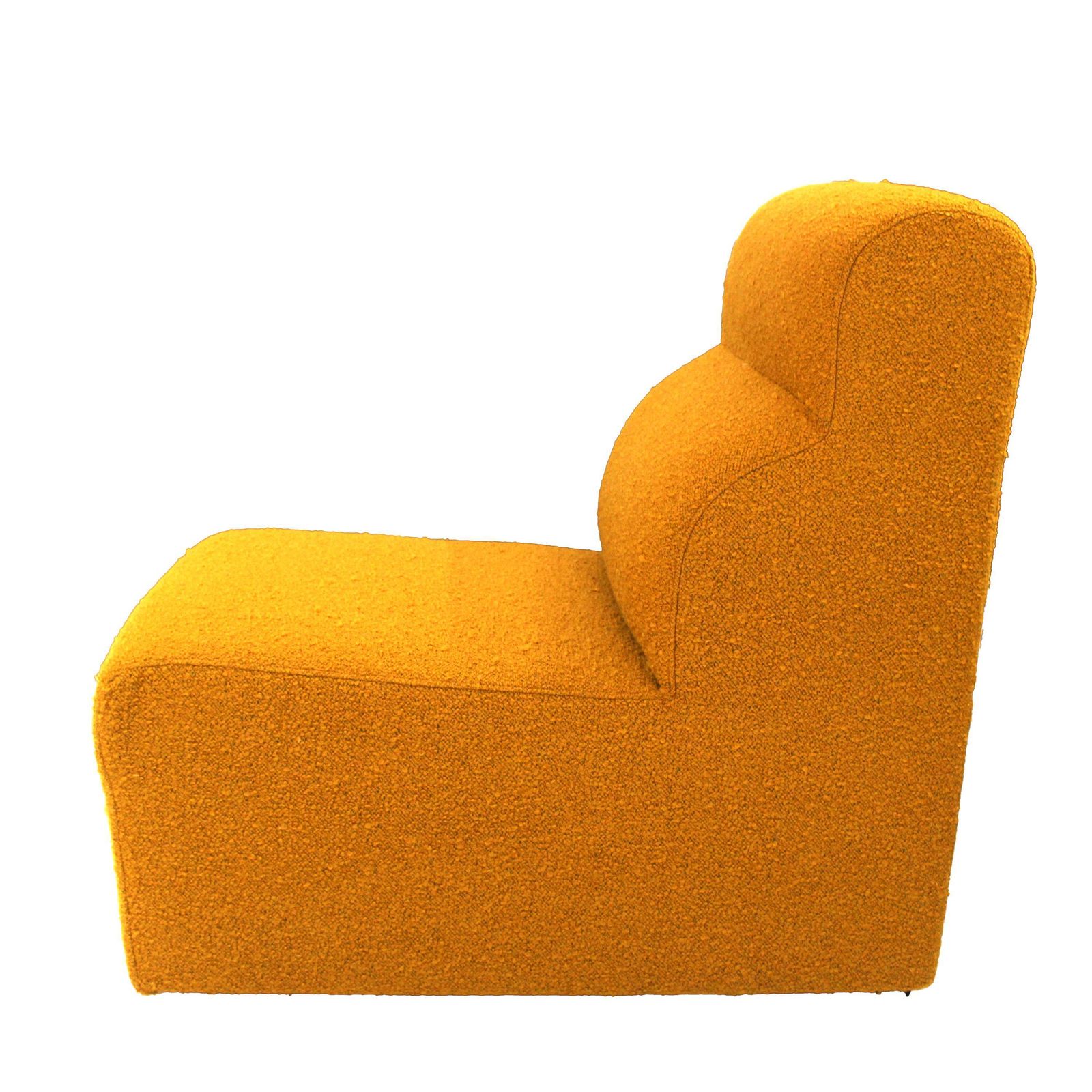 Set Of Modular Armchairs In Mustard Wool Upholstery, Italy, 1970 photo buy
