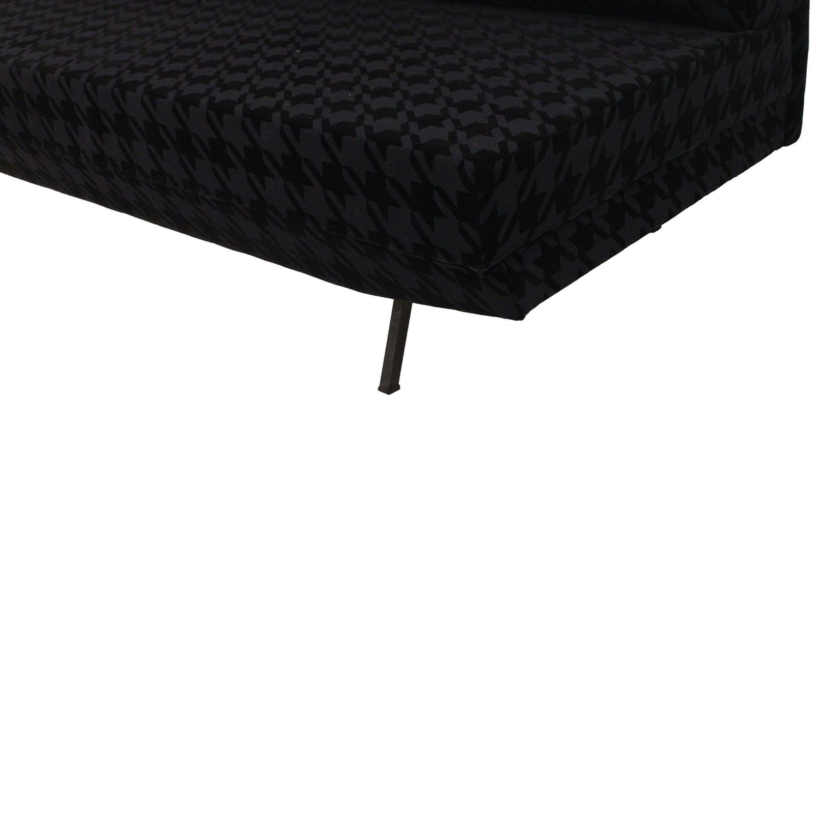 Italian Mid Century Sofa Bed In Textured Black Velvet, Italy, 1950 photo furniture