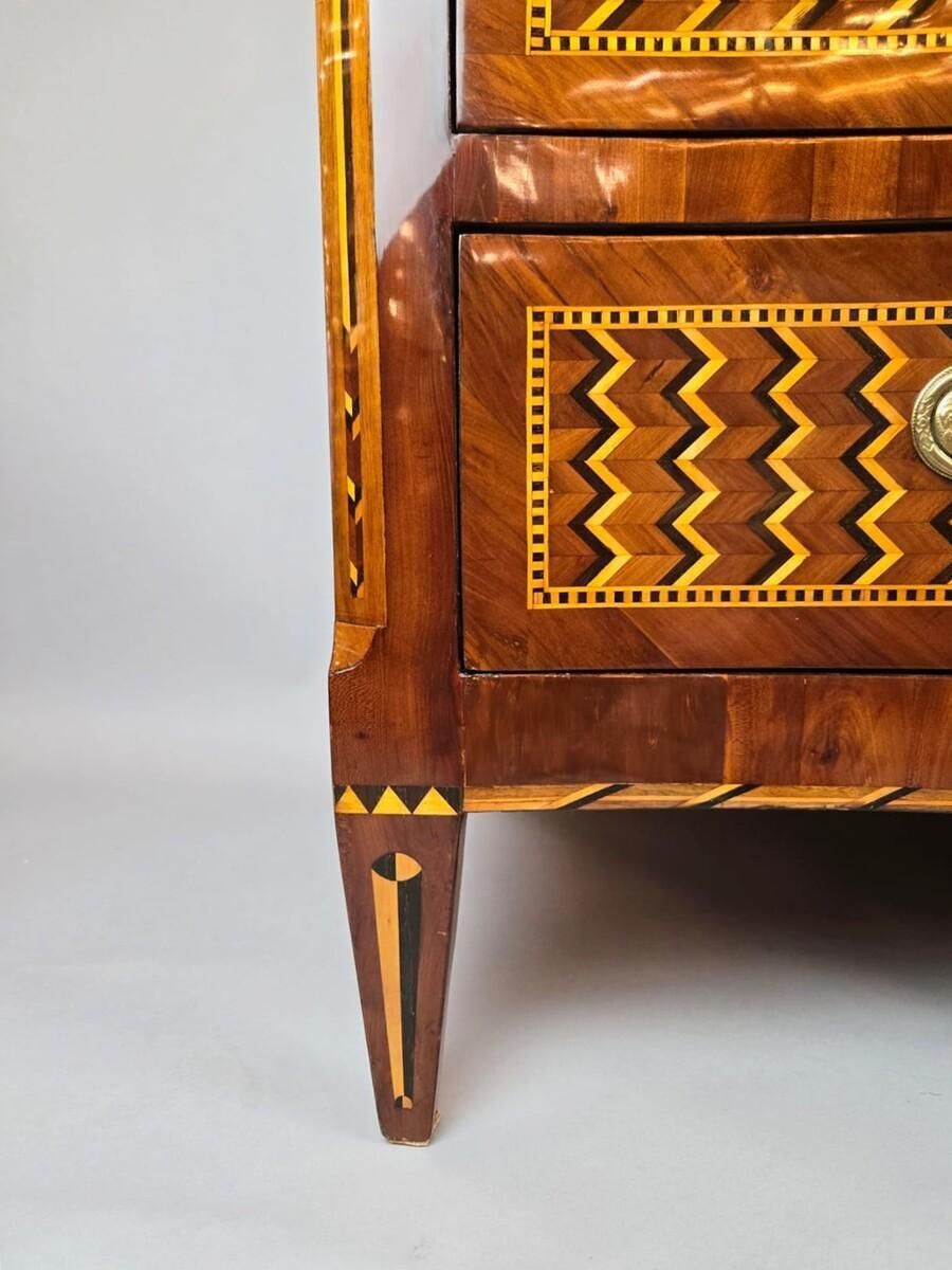 Inlaid Chest Of Drawers With Double Secret Compartments, 18th Century photo buy