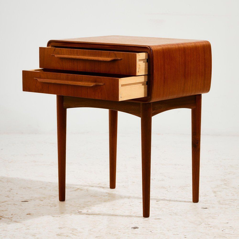 Teak Nightstand By Johannes Andersen For Cfc Silkeborg photo for sale