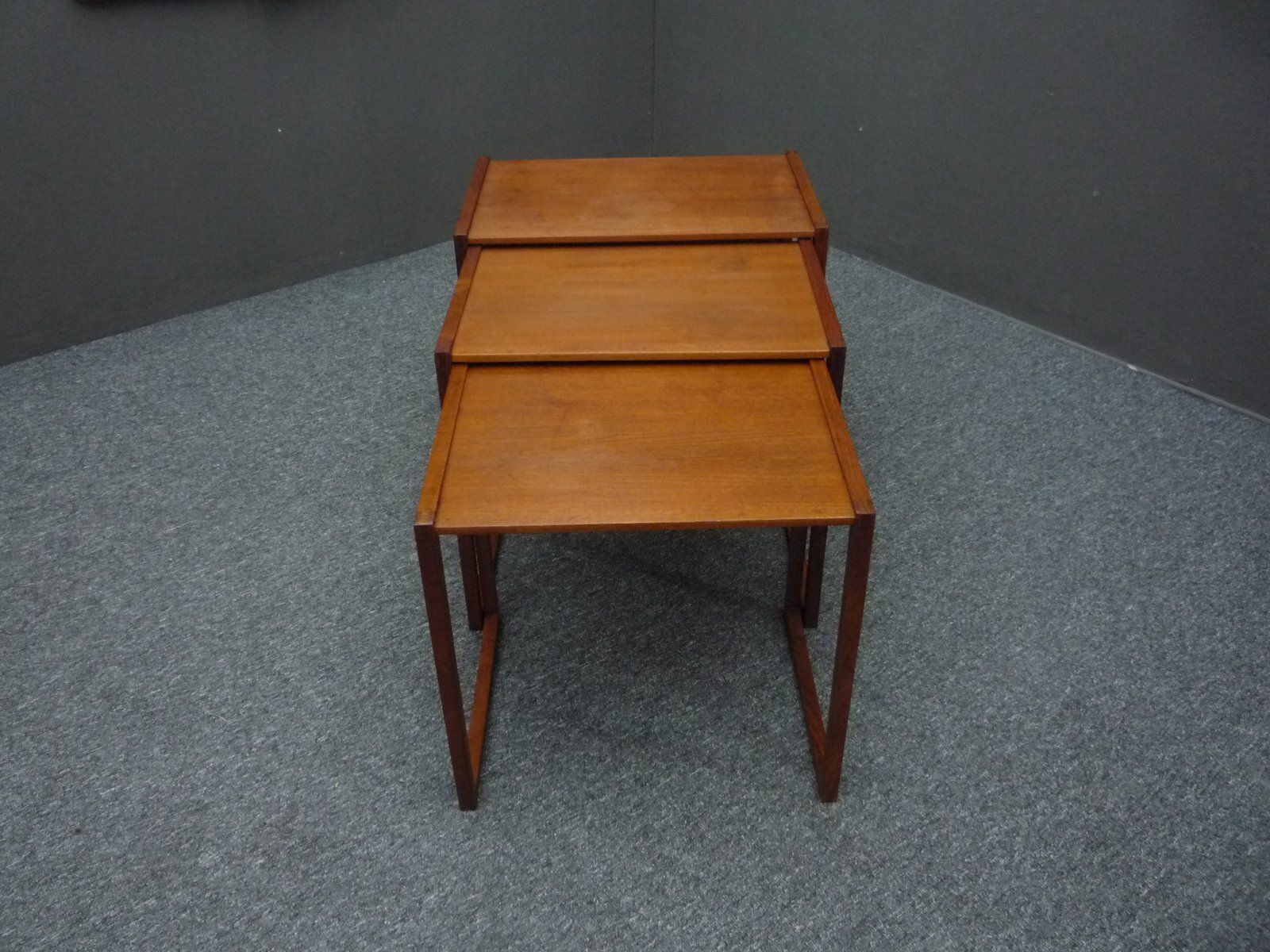 Scandinavian Teak Nesting Tables, 1960s, Set Of 3