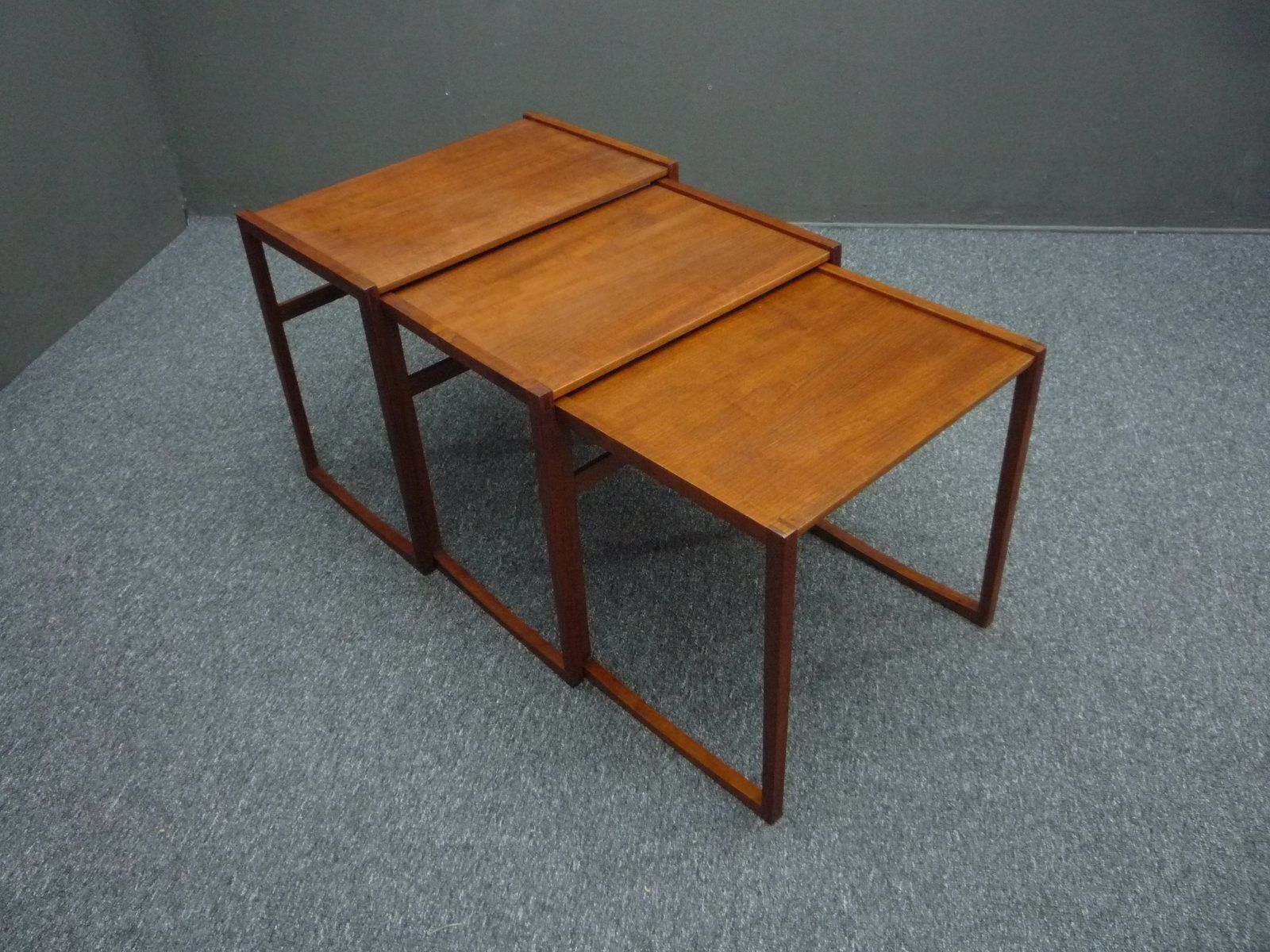 Scandinavian Teak Nesting Tables, 1960s, Set Of 3 photo furniture