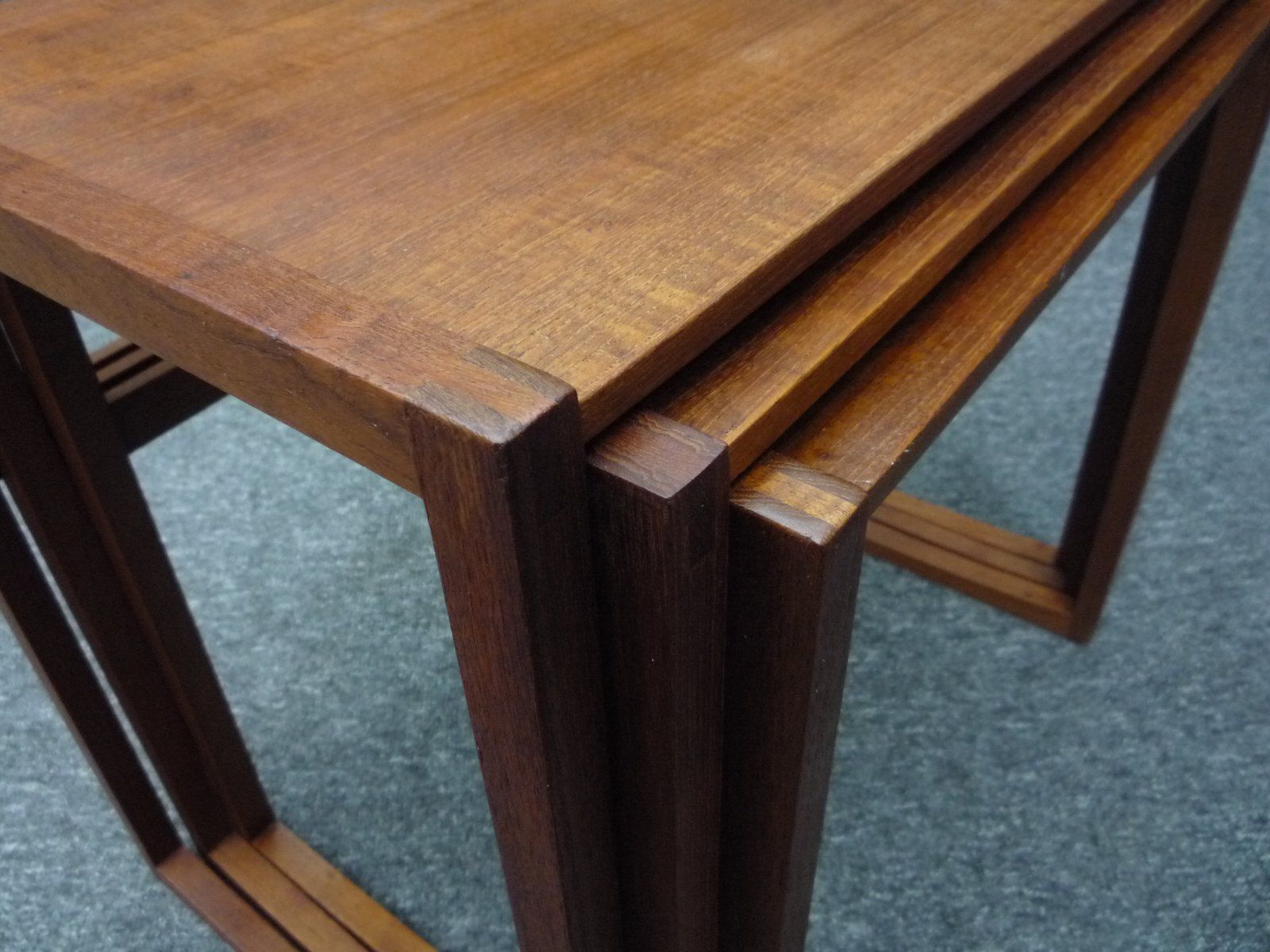 photo furniture Scandinavian Teak Nesting Tables, 1960s, Set Of 3