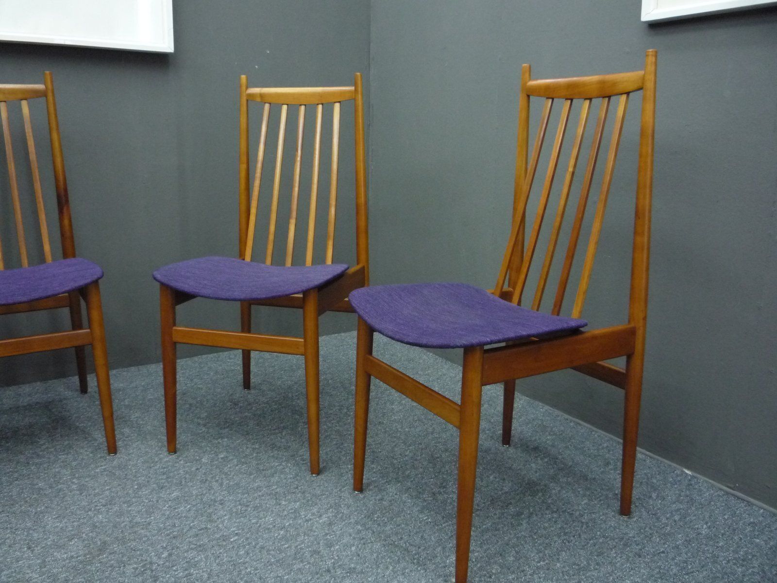 Dining Room Chairs In Cherry Wood From Casala, 1960s, Set Of 4 photo buy