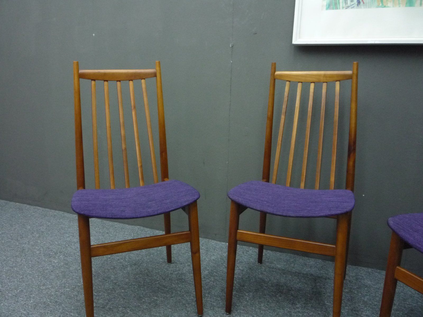 photo furniture Dining Room Chairs In Cherry Wood From Casala, 1960s, Set Of 4