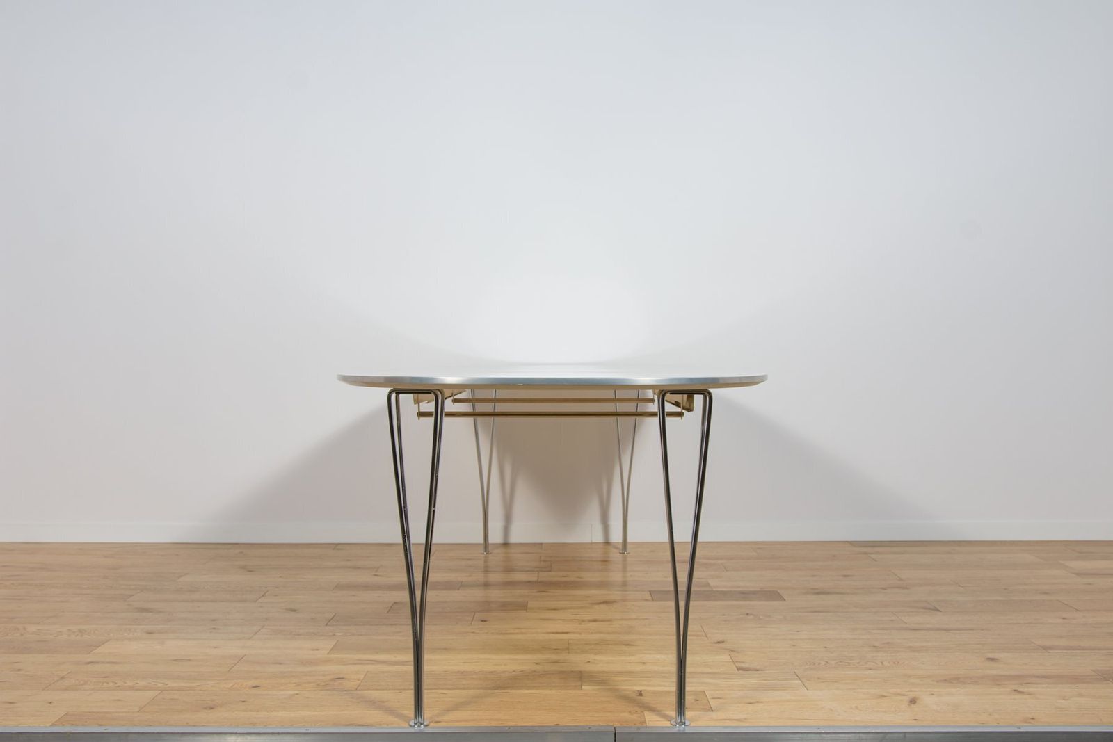 Mid Century Modern Extendable Ellipse B612 Dining Table By Piet Hein & Bruno Mathsson For Fritz Hansen, 1960s photo Furniture