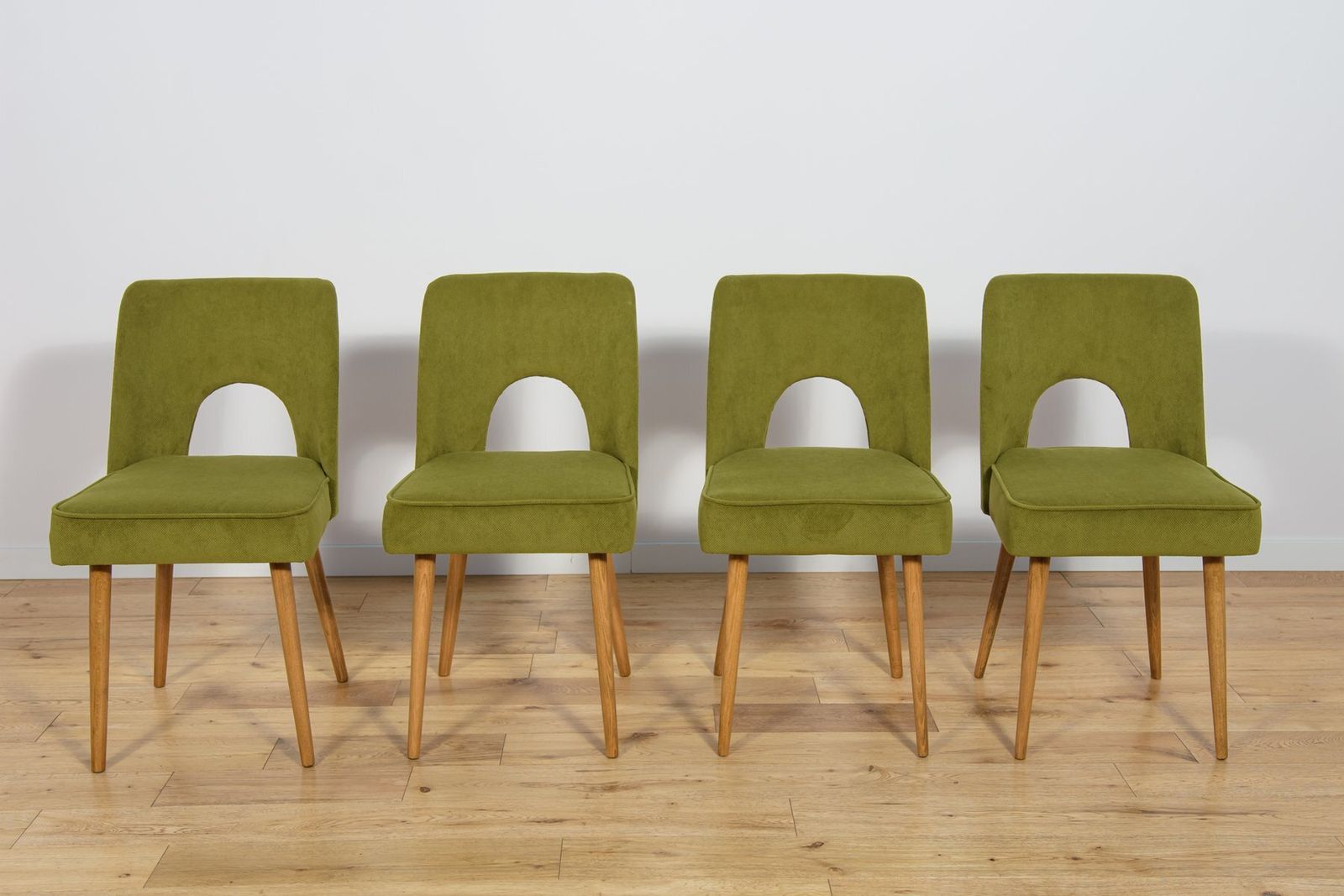 Shell Chairs From Bydgoszcz Furniture Factory, 1960s, Set Of 4 photo for sale