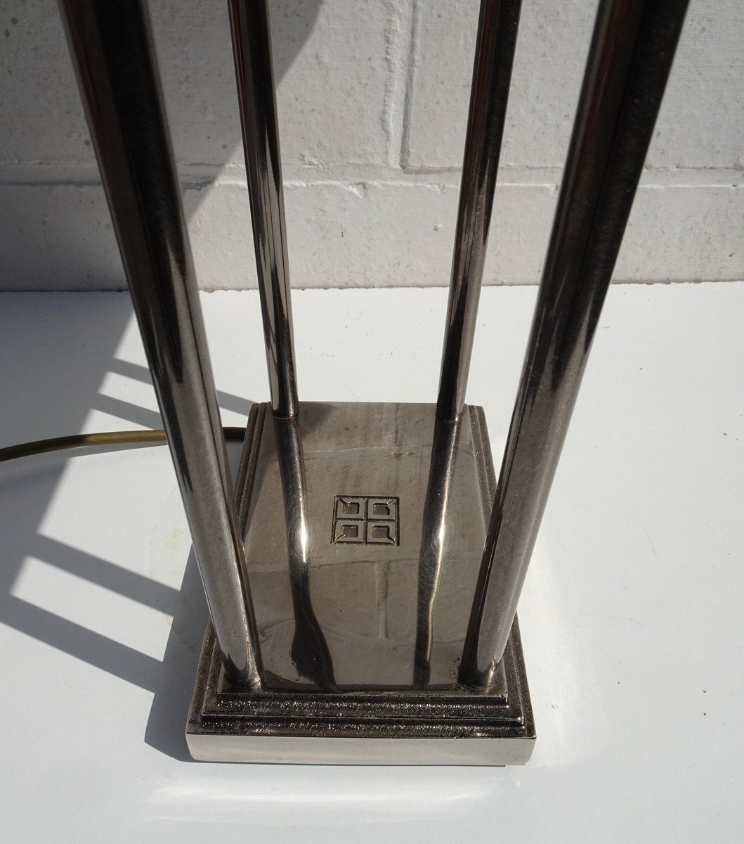 photo buy Brushed Grey Metal Megawatt Table Lamp By Peter Ghyczy, 1980s