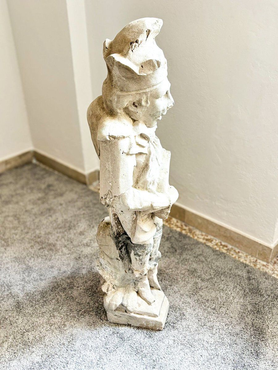 photo for sale Carved Sculpture Of Lucky Minstrel, 1700, Stone