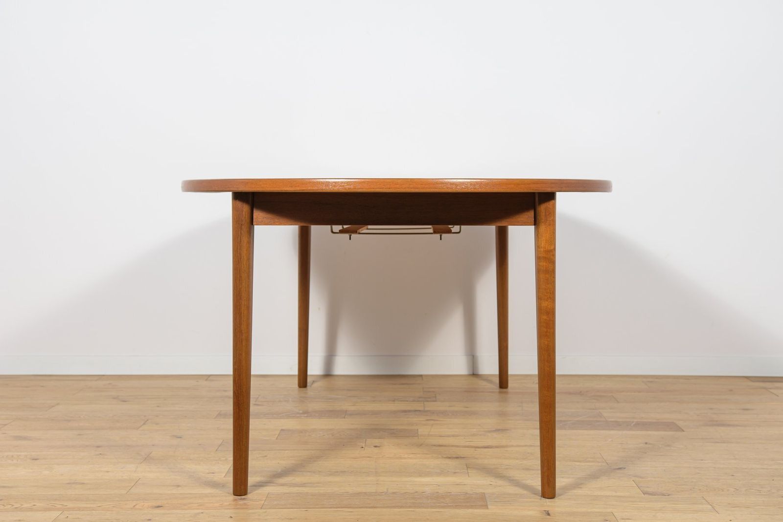 Mid Century Round Teak Dining Table By Nils Jonsson For Hugo Troeds, Sweden, 1960s photo for sale