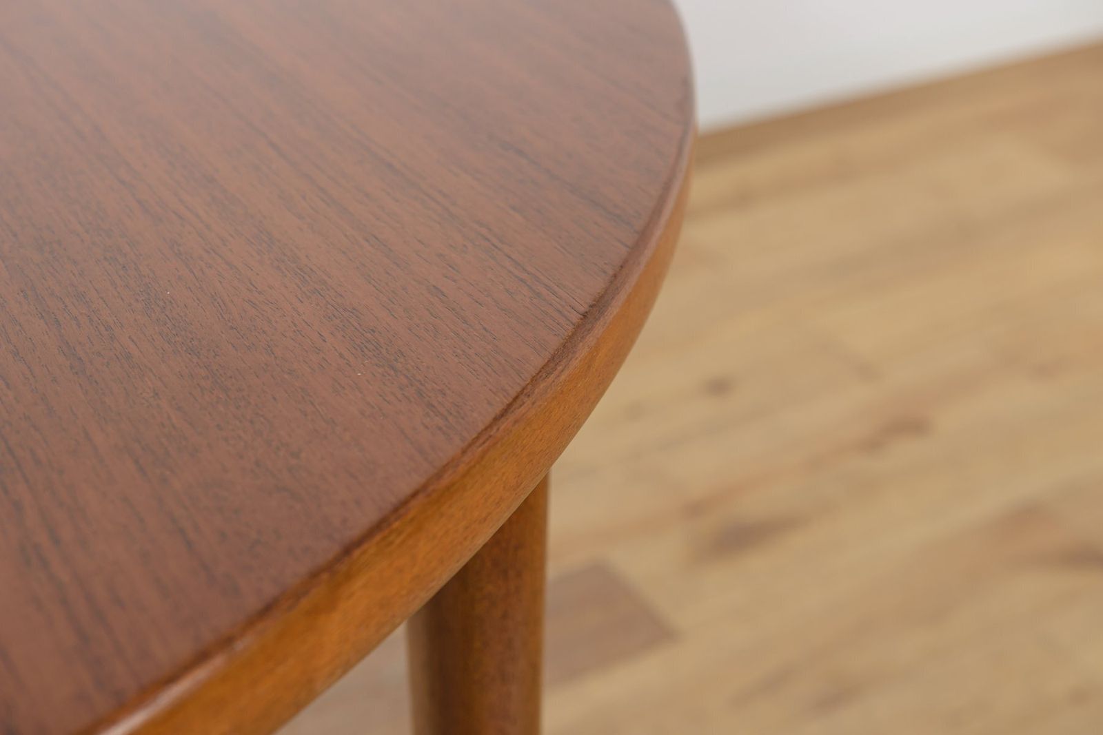 2889.0 Mid Century Round Teak Dining Table By Nils Jonsson For Hugo Troeds, Sweden, 1960s photo