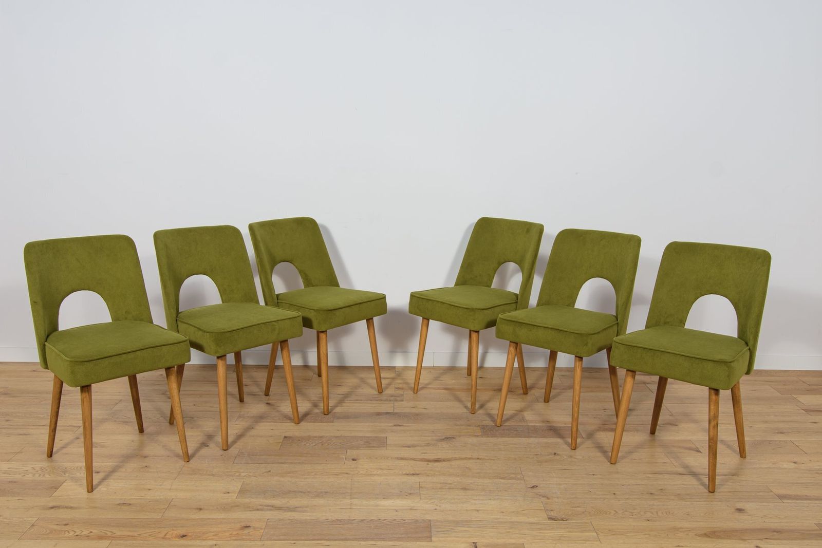 Shell Chairs From Bydgoszcz Furniture Factory, 1960s, Set Of 6 photo furniture