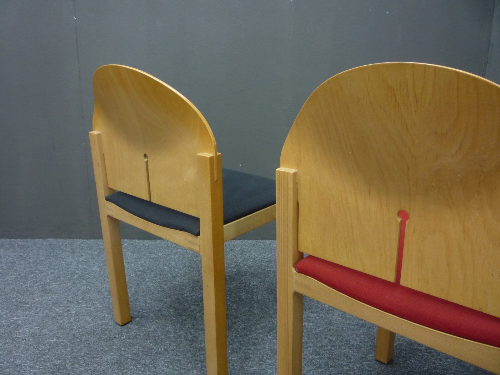 Set Of Postmodern Dining Chairs By Arno Votteler, 1980s photo vintage