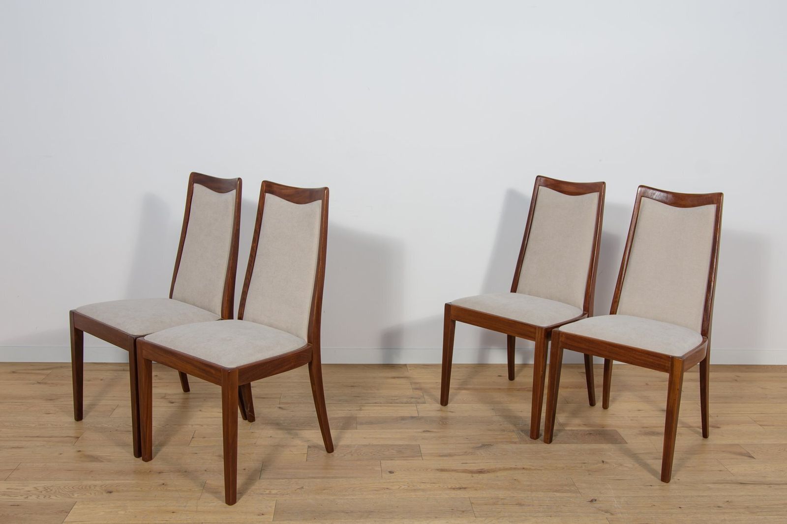 Mid Century Teak Dining Chairs By Leslie Dandy For G Plan, United Kingdom, 1960s, Set Of 4 photo for sale