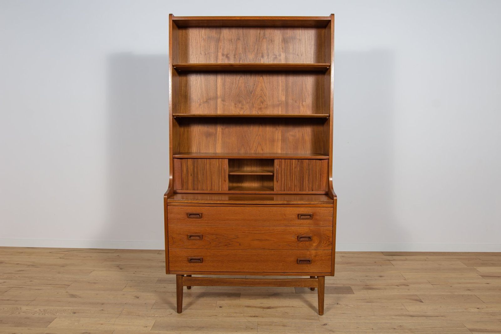 Mid Century Teak Shelf By Johannes Sorth For Bornholm, Denmark, 1960s photo furniture