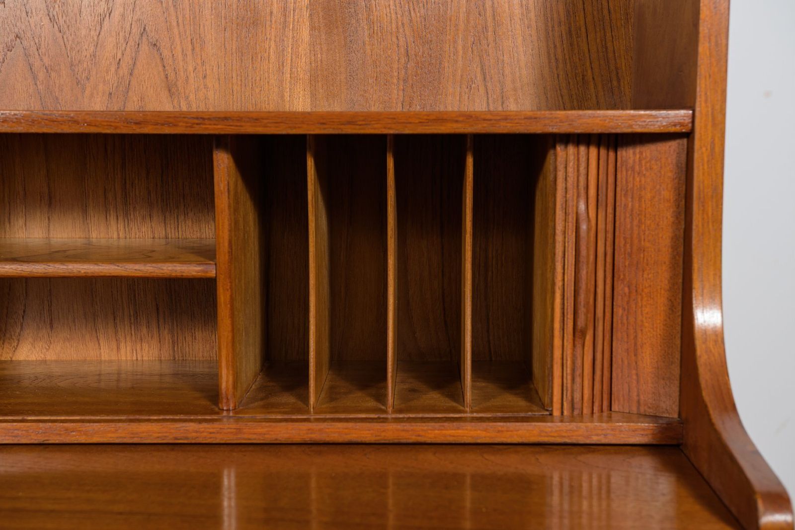 Mid Century Teak Shelf By Johannes Sorth For Bornholm, Denmark, 1960s photo vintage