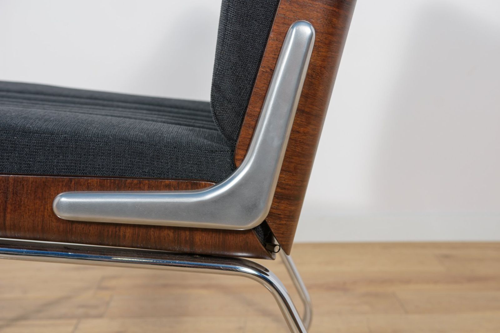 Furniture Chrome And Rosewood Chairs By Gordon Russell, United Knigdom, 1970s, Set Of 2 photo