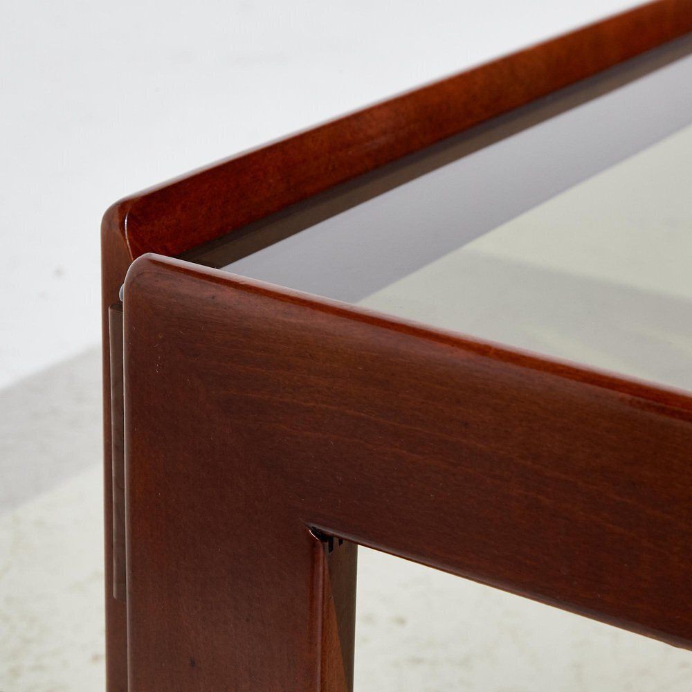Walnut Coffee Table By Afra & Tobia Scarpa For Cassina, 1960s photo Furniture