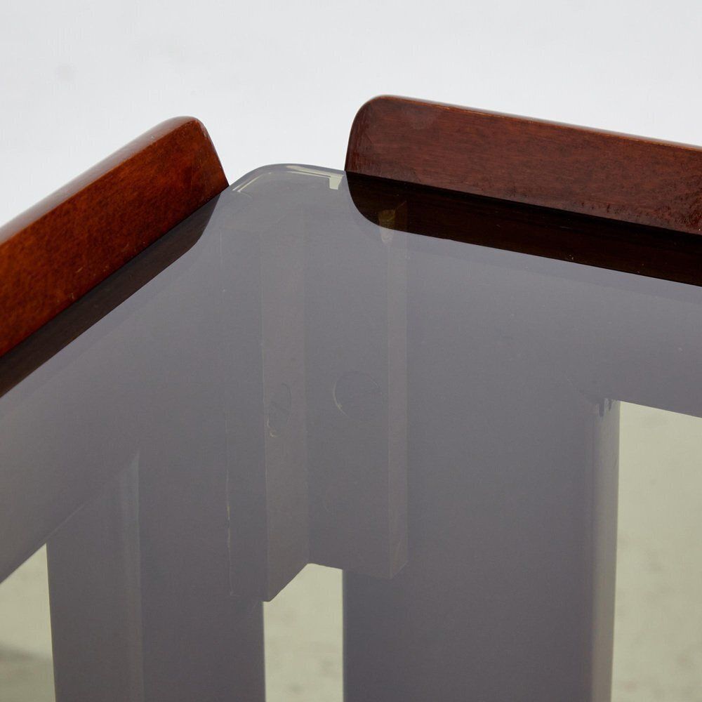Walnut Coffee Table By Afra & Tobia Scarpa For Cassina, 1960s photo 1929.0