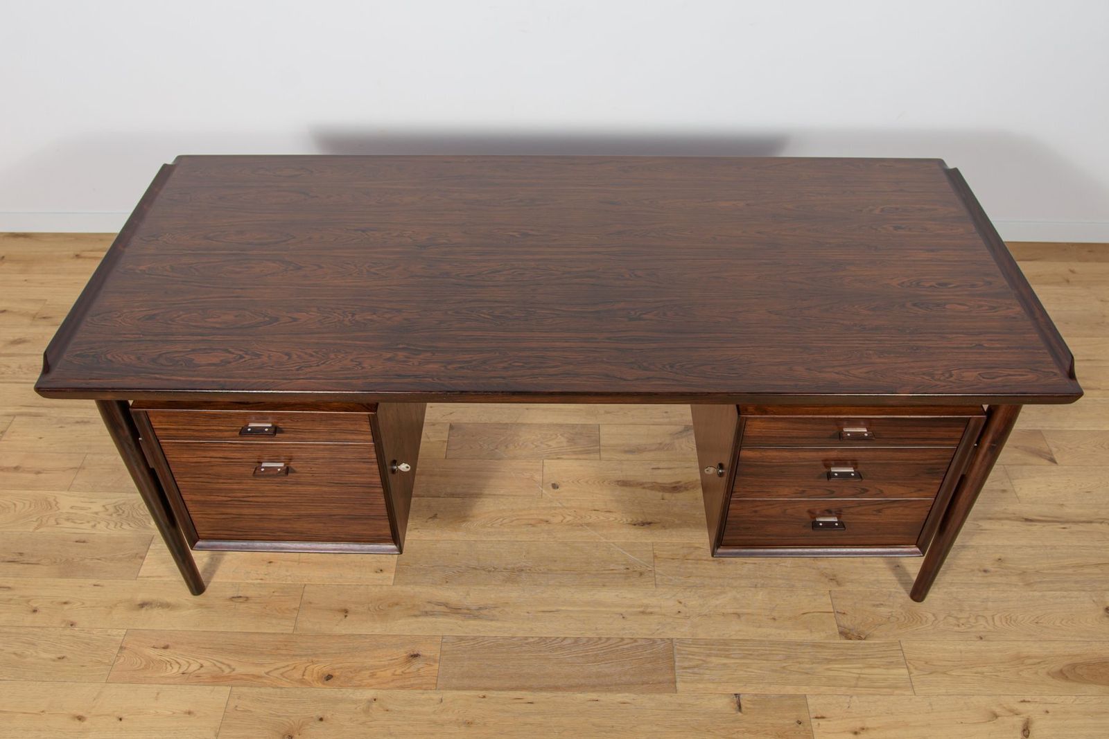 photo for sale Mid Century Modern Rosewood Desk By Arne Vodder For Sibast, 1960s
