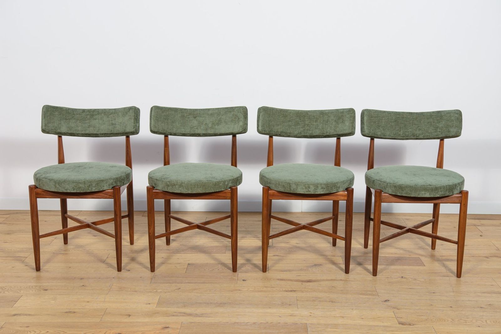 Mid Century Teak Dining Chairs By Ib Kofod Larsen For G Plan, 1960s, Set Of 4 photo for sale