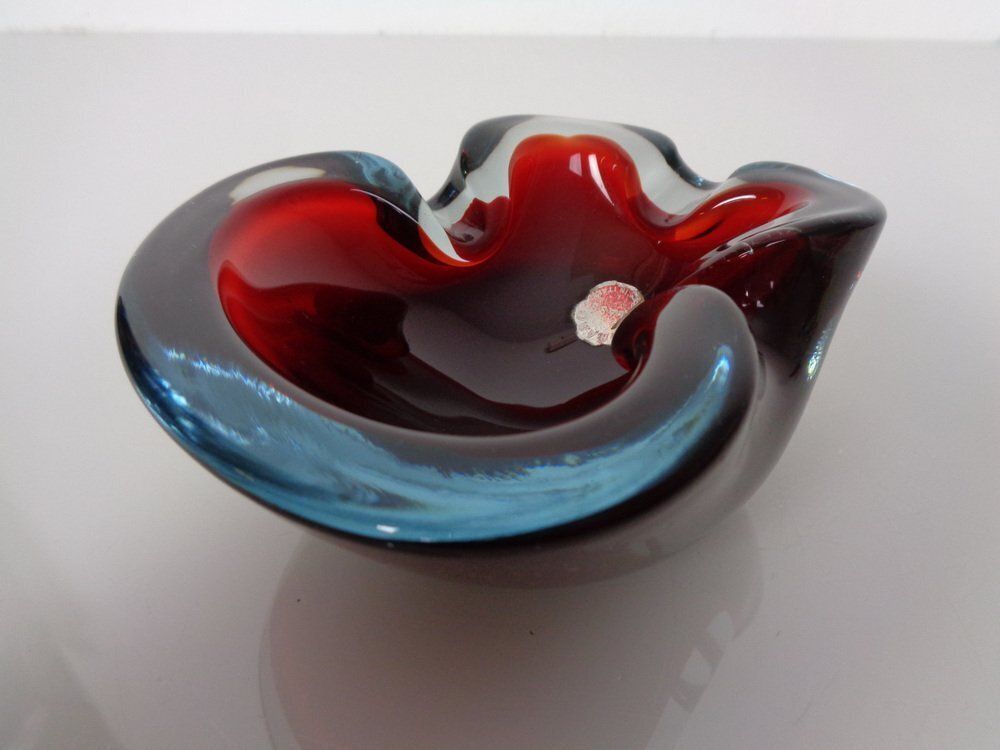 Sommerso Murano Glass Ashtray, Italy, 1960s photo furniture