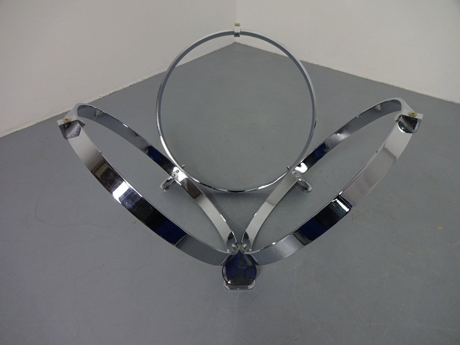 photo furniture Space Age Glass Coffee Table By Knut Hesterberg For Ronald Schmitt, 1960s