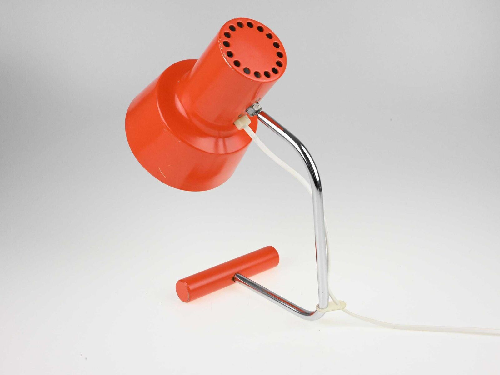 Mid Century Lamp, Table Lamp, Orange Lamp, Mid Century Lighting, Desk Lamp, Josef Hurka Lamp, Vintage Lamp, Table Light, Lighting photo vinterior