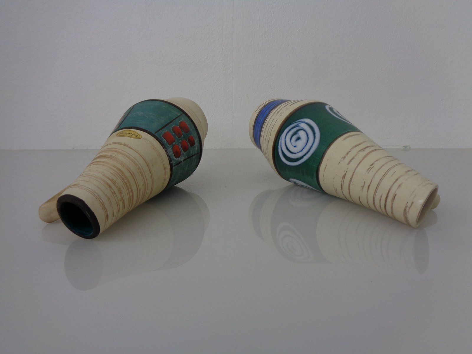 156.0 Ceramic Vases By Heinz Siery For Scheurich, 1958, Set Of 2 photo