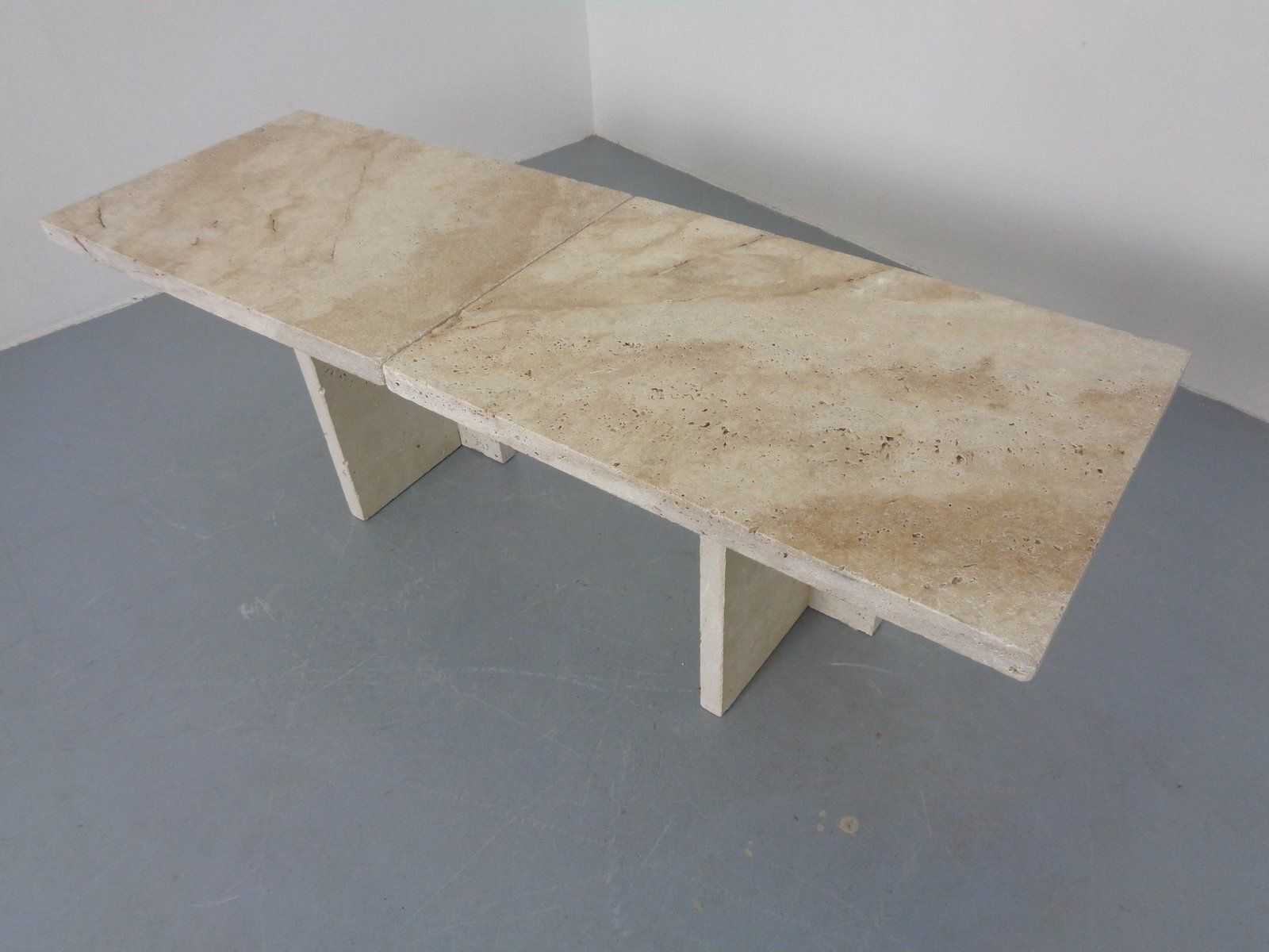 Italian Travertine Coffee Tables, 1970s, Set Of 2 photo buy
