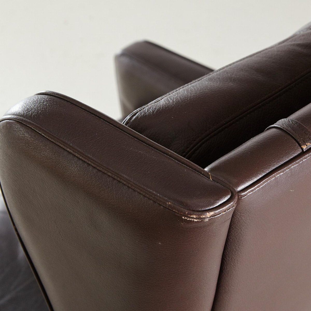photo for sale Set Of 965h Leather Reading Armchair With Ottoman By Fredrik Kayser