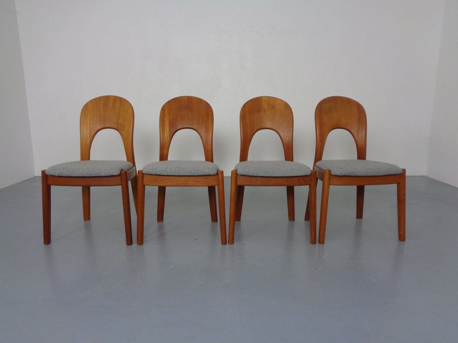 Vintage Morten Dining Chairs In Teak By Niels Koefoed For Hornslet Møbelfabrik, 1970s, Set Of 4 photo 1284.0