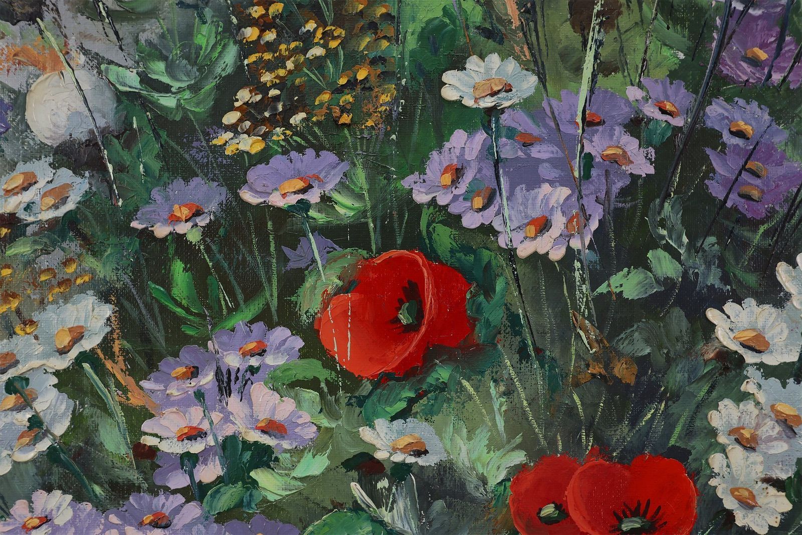 Roger Remmerie, Baroque Still Life With Flowers, 20th Century, Oil On Canvas, Framed photo 729.0