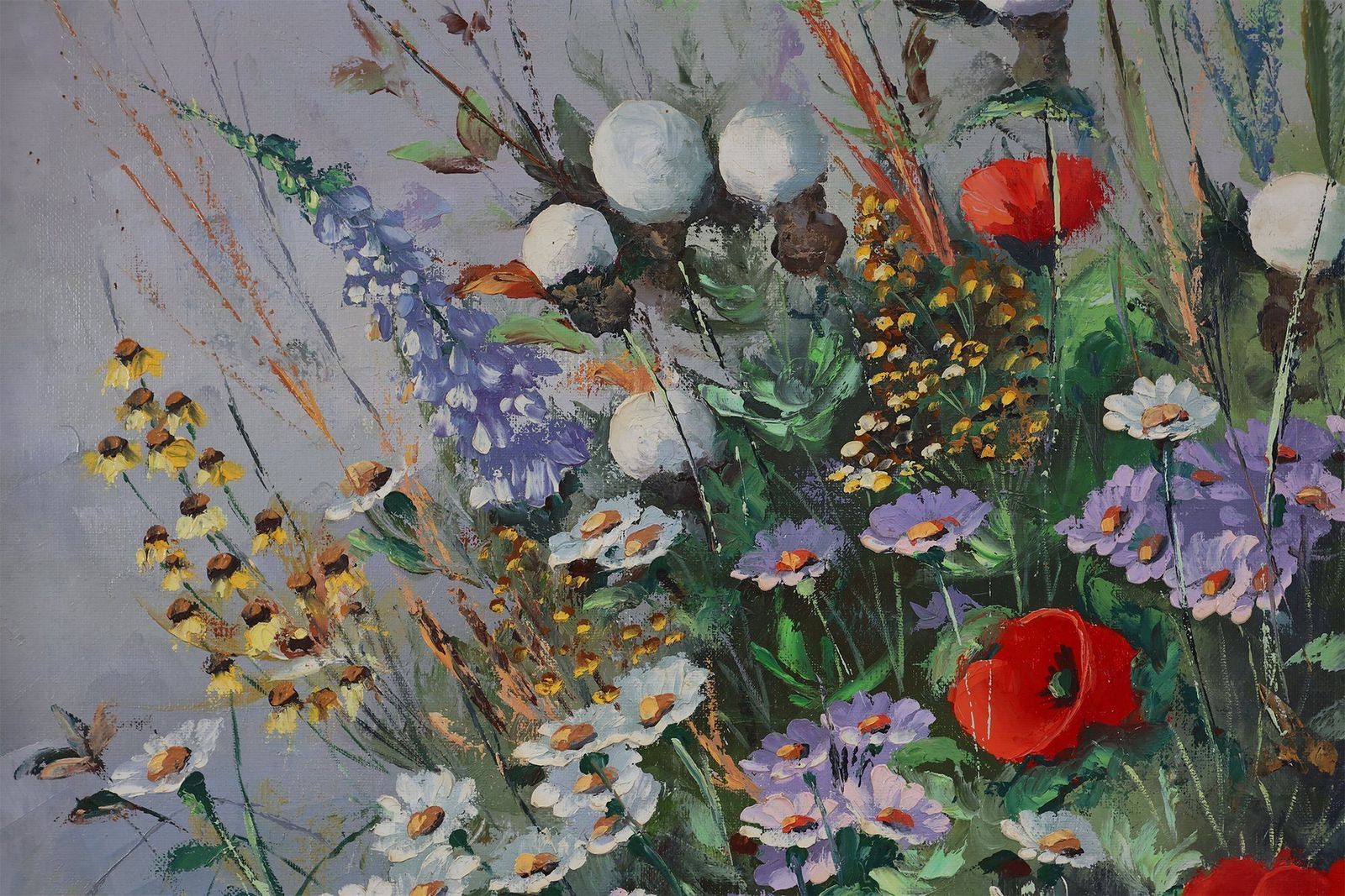 Roger Remmerie, Baroque Still Life With Flowers, 20th Century, Oil On Canvas, Framed photo buy