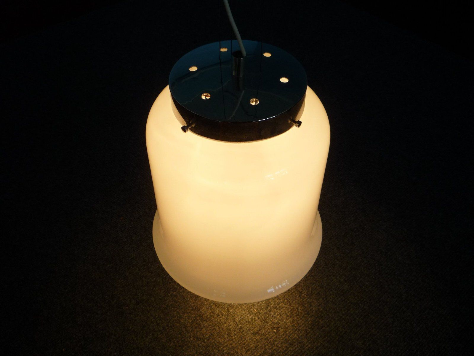 Modern Italian Murano Glass Pendant Lamp From Mazzega, 1960s photo Lighting