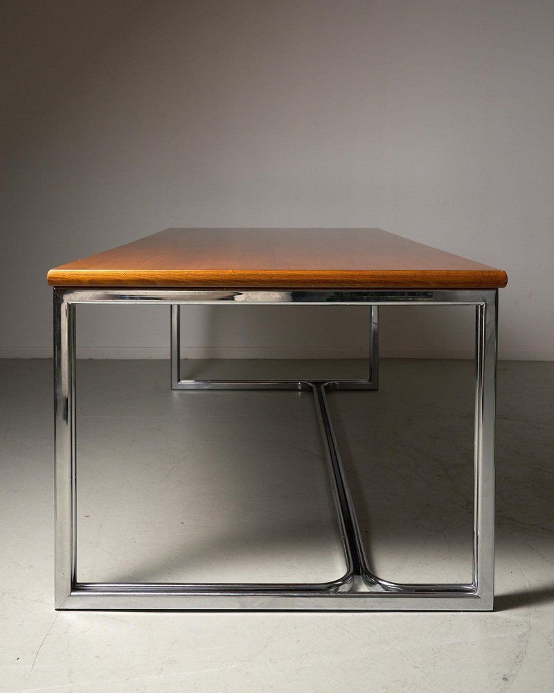 Large Desk By Gastone Rinaldi For Thema, 1970s photo Furniture