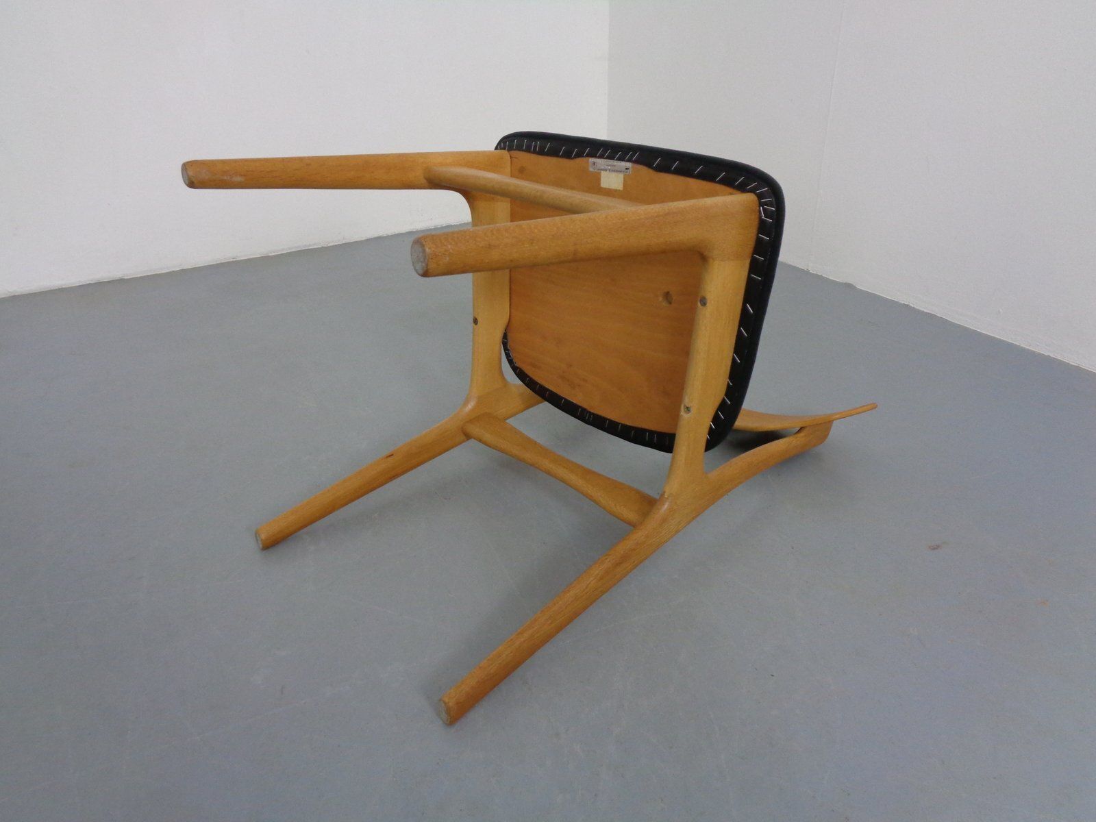 Side Chair In Oak By Schionning & Elgaard, 1960s photo vintage