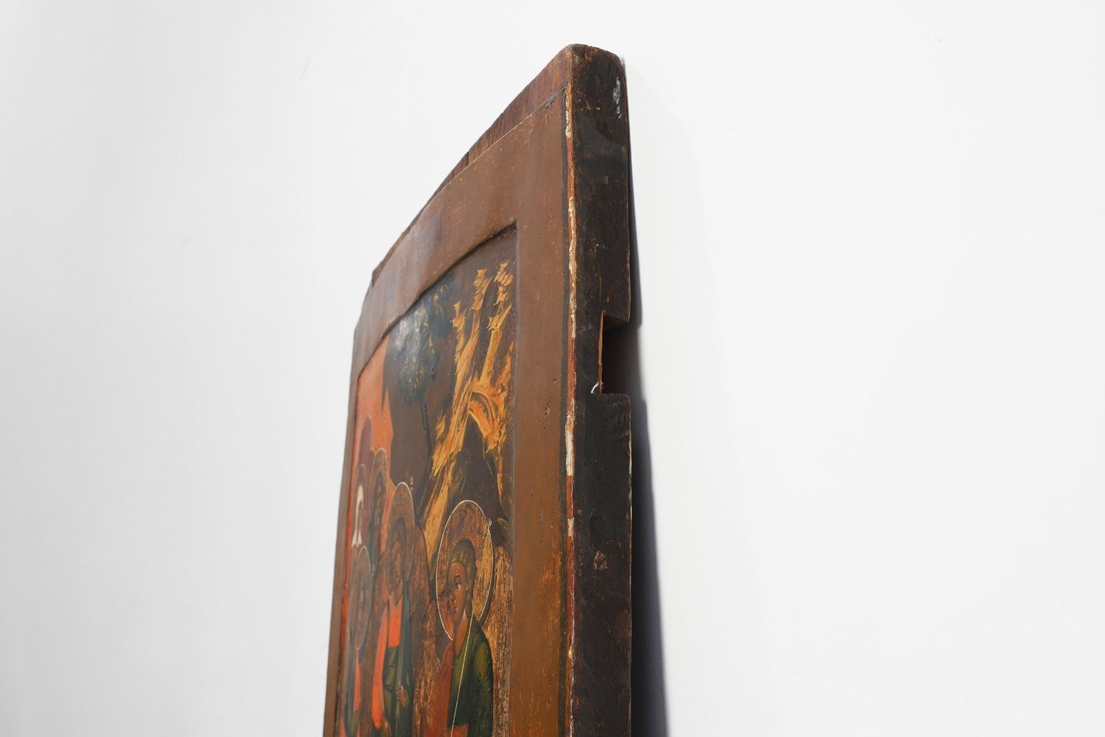 Religious Icon With The Holy Trinity, 18th Century, Painting On Wood photo Art