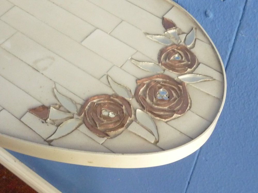 Italian Wall Mirror With Console, 1960s, Set Of 2 photo Home Decor