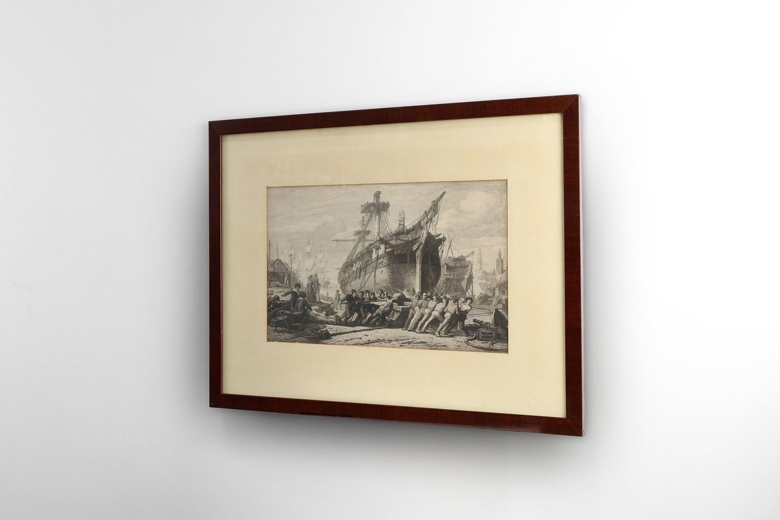 After Hendrik Schaefels, Belgian Engraving Of Napoleon I, 1804, Glass & Wood & Paper photo for sale
