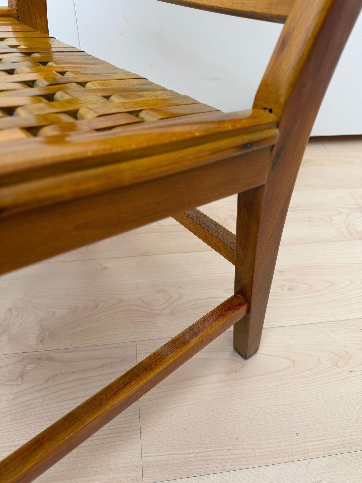 photo vinterior Pair Of ‘Armchairs By, Gelenka’ Solid Beech Wood, Germany Circa 1950