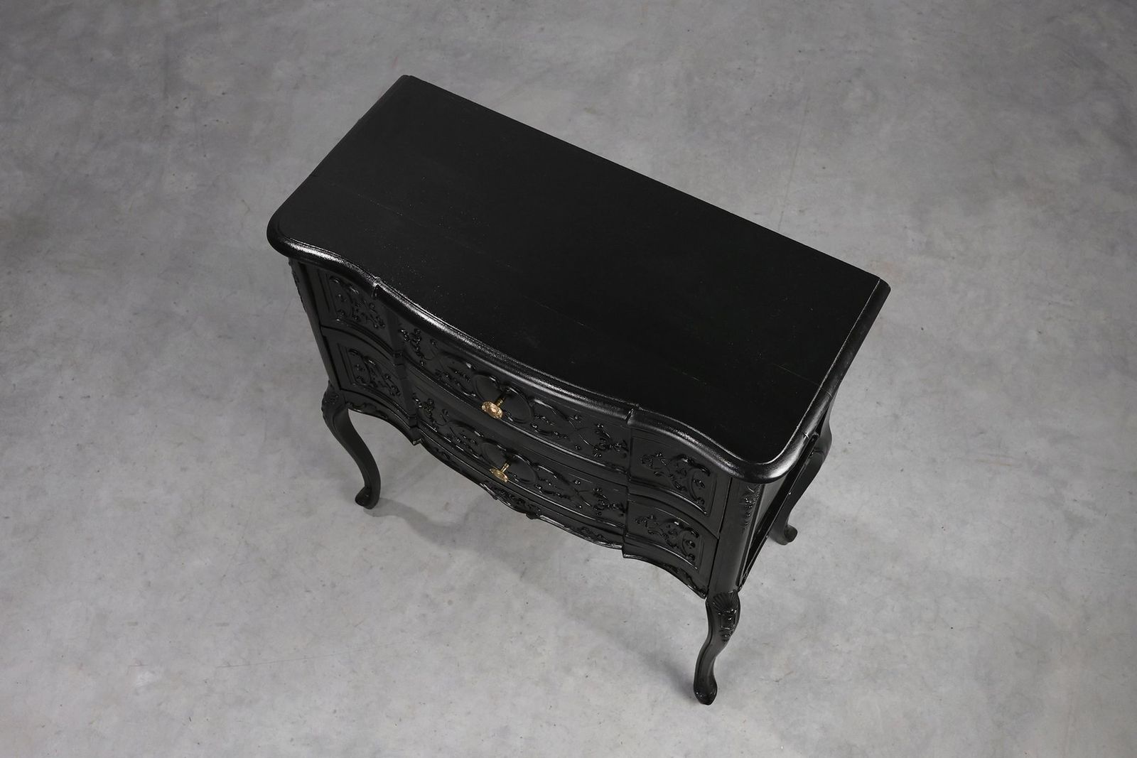 photo for sale Vintage French Chest Of Drawers In Carved Wood, 1950s